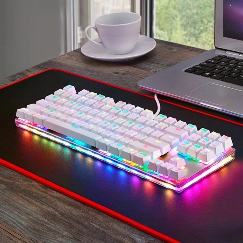 E-3LUE 104 Keys Anti-ghosting Mechanical Keyboard with Blue Switches