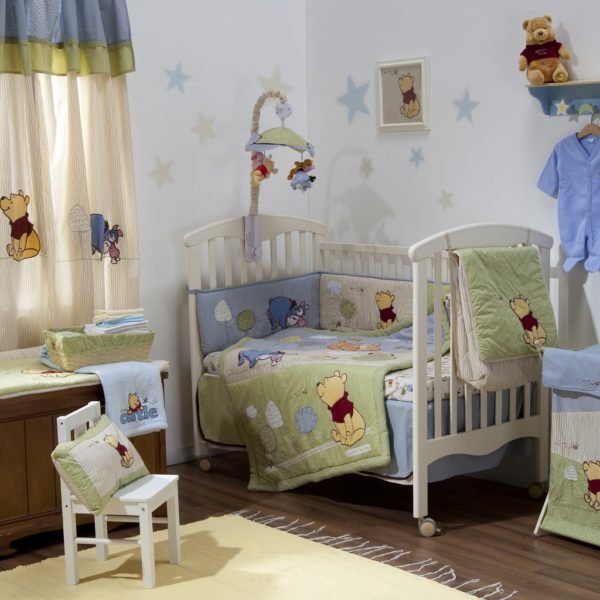 Natural Pooh Crib Bedding Set