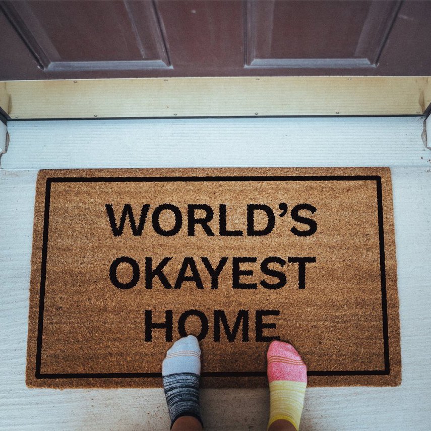 World's Okayest Home Doormat