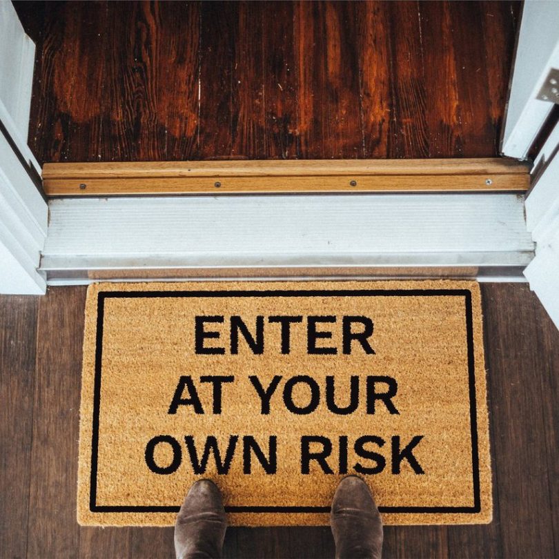 Enter At Your Own Risk Doormat
