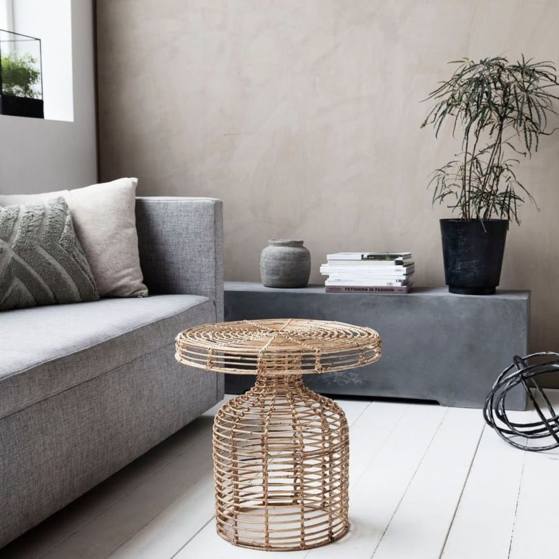 Rattan Side Table from House Doctor