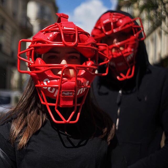 Supreme Rawlings Catcher’s Mask Red