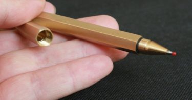 EKLOEN Six-Edge Solid Brass Pen
