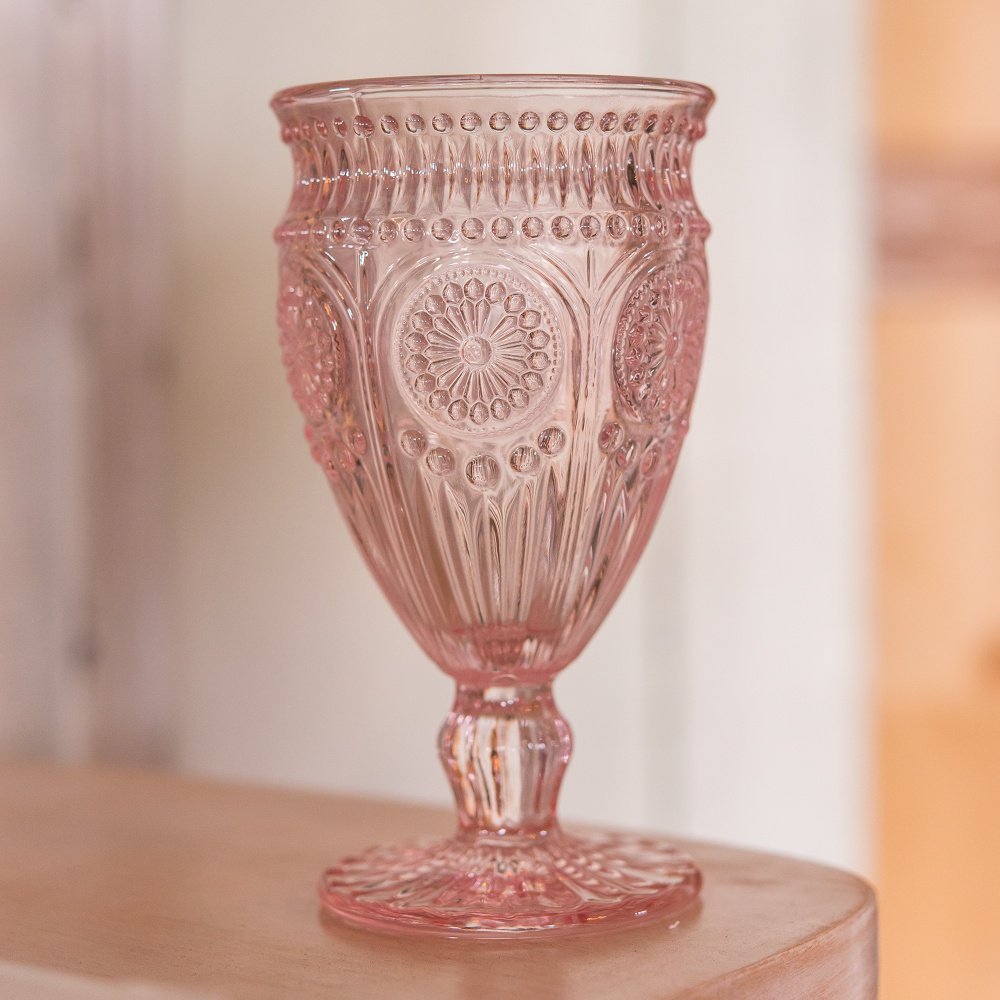 Weddingstar Vintage Inspired Pressed Glass Goblet