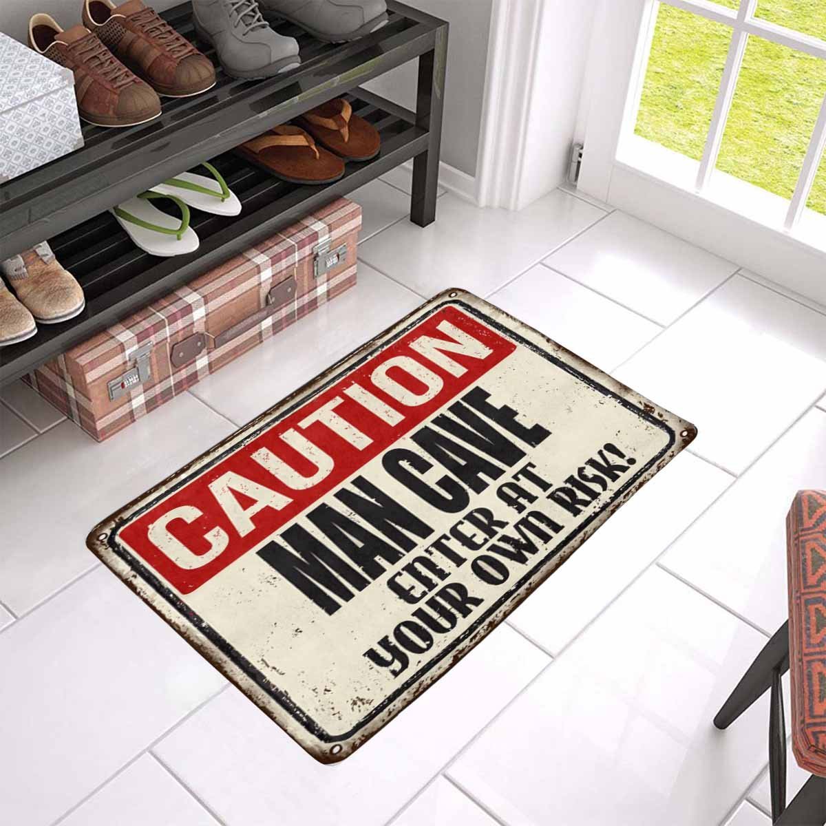 Man Cave Enter at Your Own Risk Doormat
