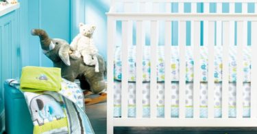 New Baby Safari Elephant 4pcs Crib Bedding Set