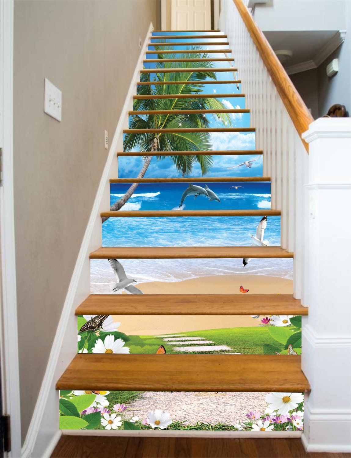 Sunshine Beach Stair Risers Mural