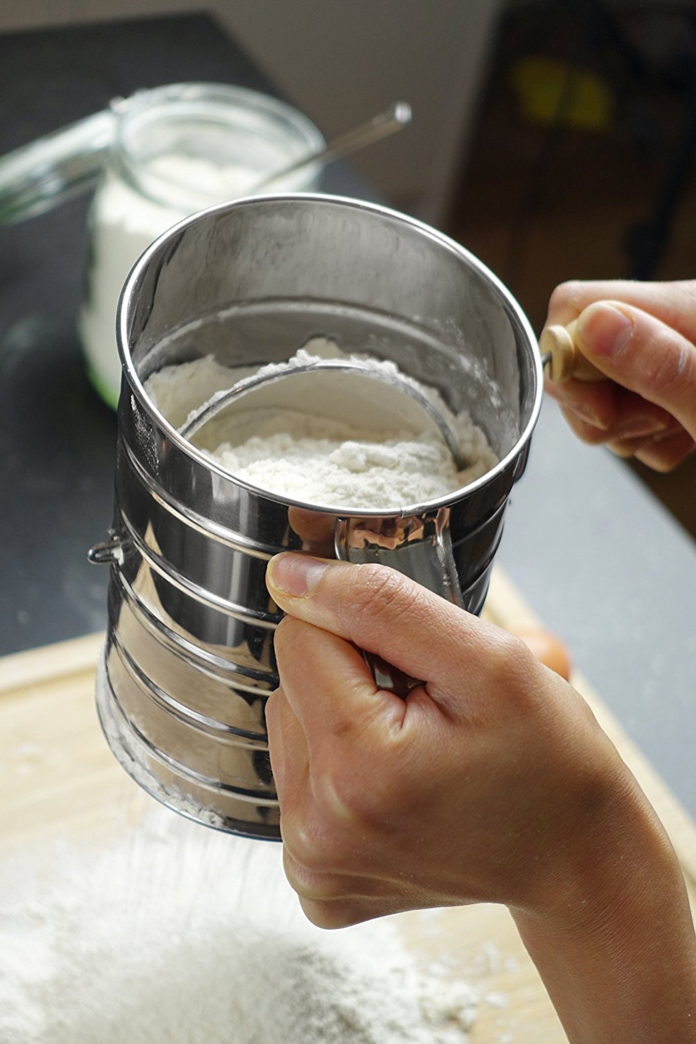 Nellam Traditional Flour Sifter Stainless Steel (5 Cup)