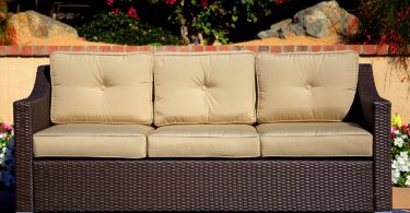 American Patio 3 Seat Wicker Sofa