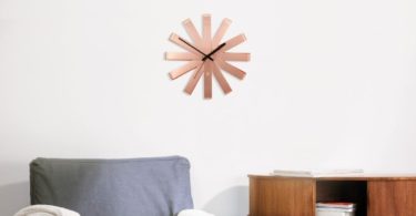 Copper Ribbon Wall Clock by Umbra