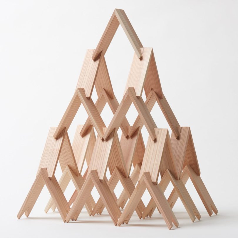 Tsukimi Cedar Building Blocks by Kengo Kuma