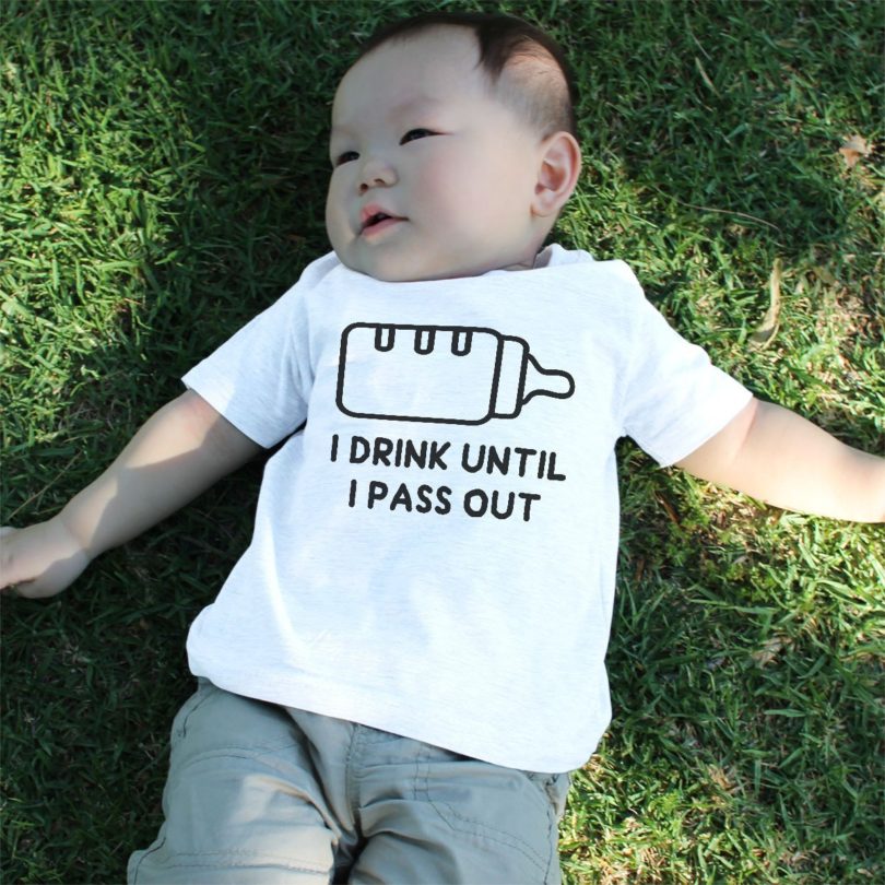Drink Until I Pass Out Baby Tee