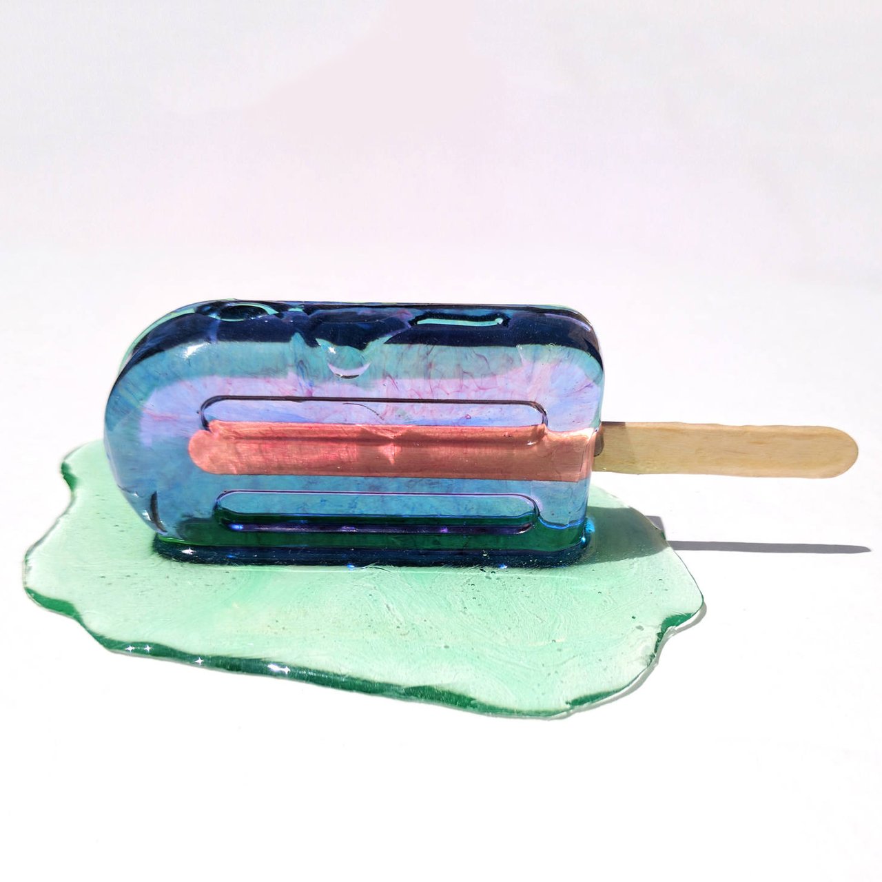 Blue Popsicle Sculpture