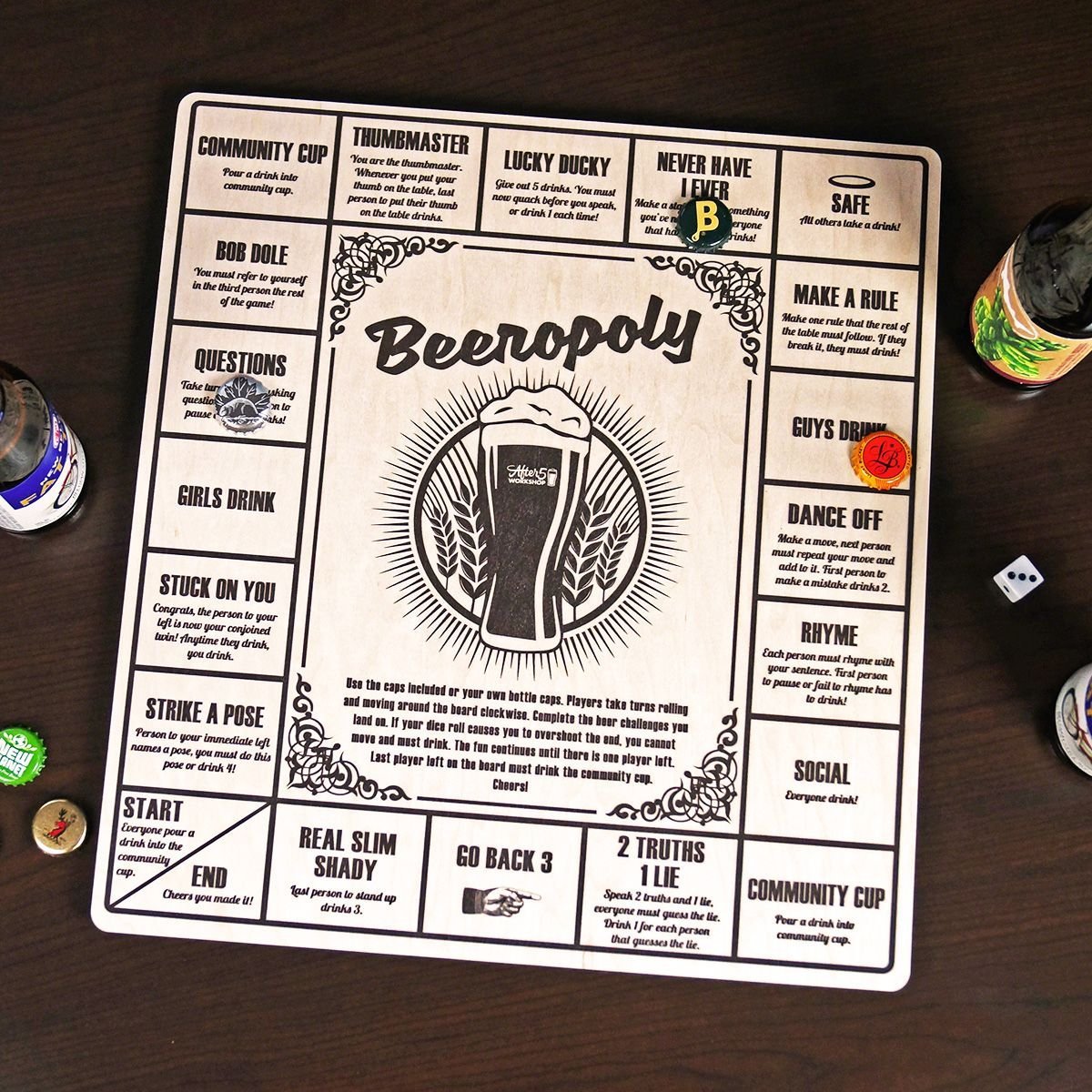 Beeropoly Drinking Game by HomeWetBar