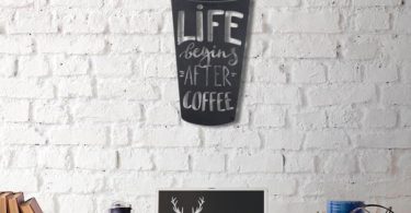 Coffee Cup Metal Wall Decor