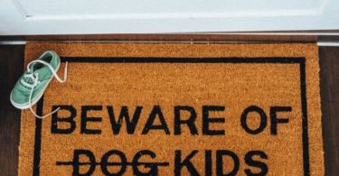 Beware Of Kids Doormat