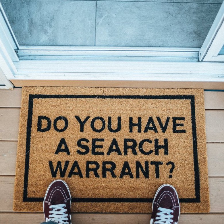 Do You Have A Search Warrant? Doormat