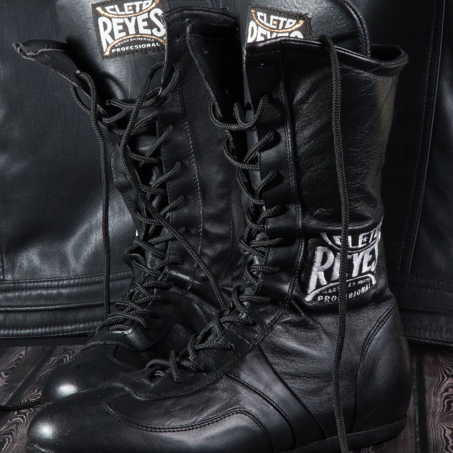 Cleto Reyes Leather High Top Boxing Shoes