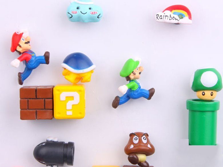 Super Mario Fridge Magnet Set