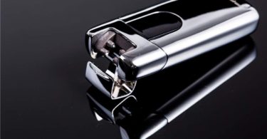 USB Electric Lighters Plasma Beam Arc Lighter Slim Portable Cigarette Lighter Silver