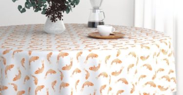 Roostery Round Tablecloth – Goldfish