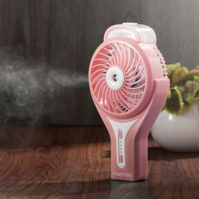 Insten Portable Handheld USB Mini Misting Fan With Personal Cooling Humidifier