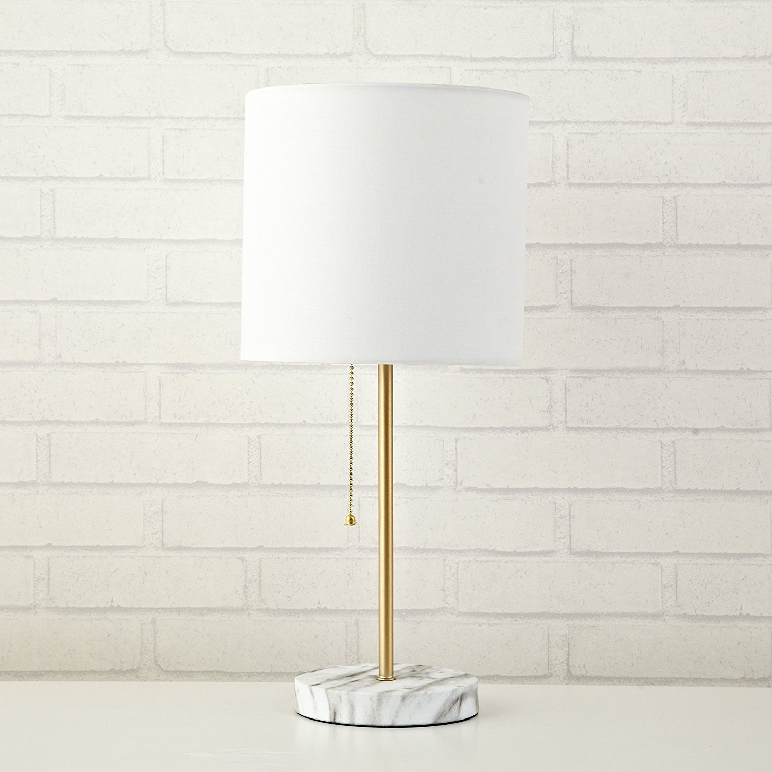 Urban Shop WK639524 Marble Metallic Stick Lamp