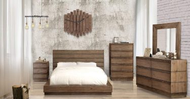 Leisa Bedell Rustic Natural Tone Low Profile Bed