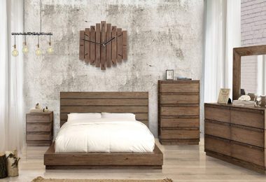Leisa Bedell Rustic Natural Tone Low Profile Bed