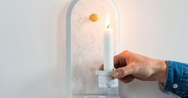 Stone Candle Sconce by Fort Standard