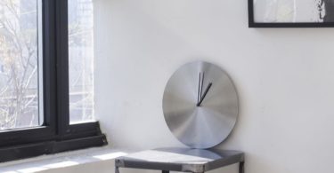 Brushed Stainless Steel Norm Wall Clock