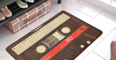 InterestPrint Funny Retro Old Compact Cassette Tape Doormat Non-Slip Indoor And Outdoor Door Mat Rug Home Decor