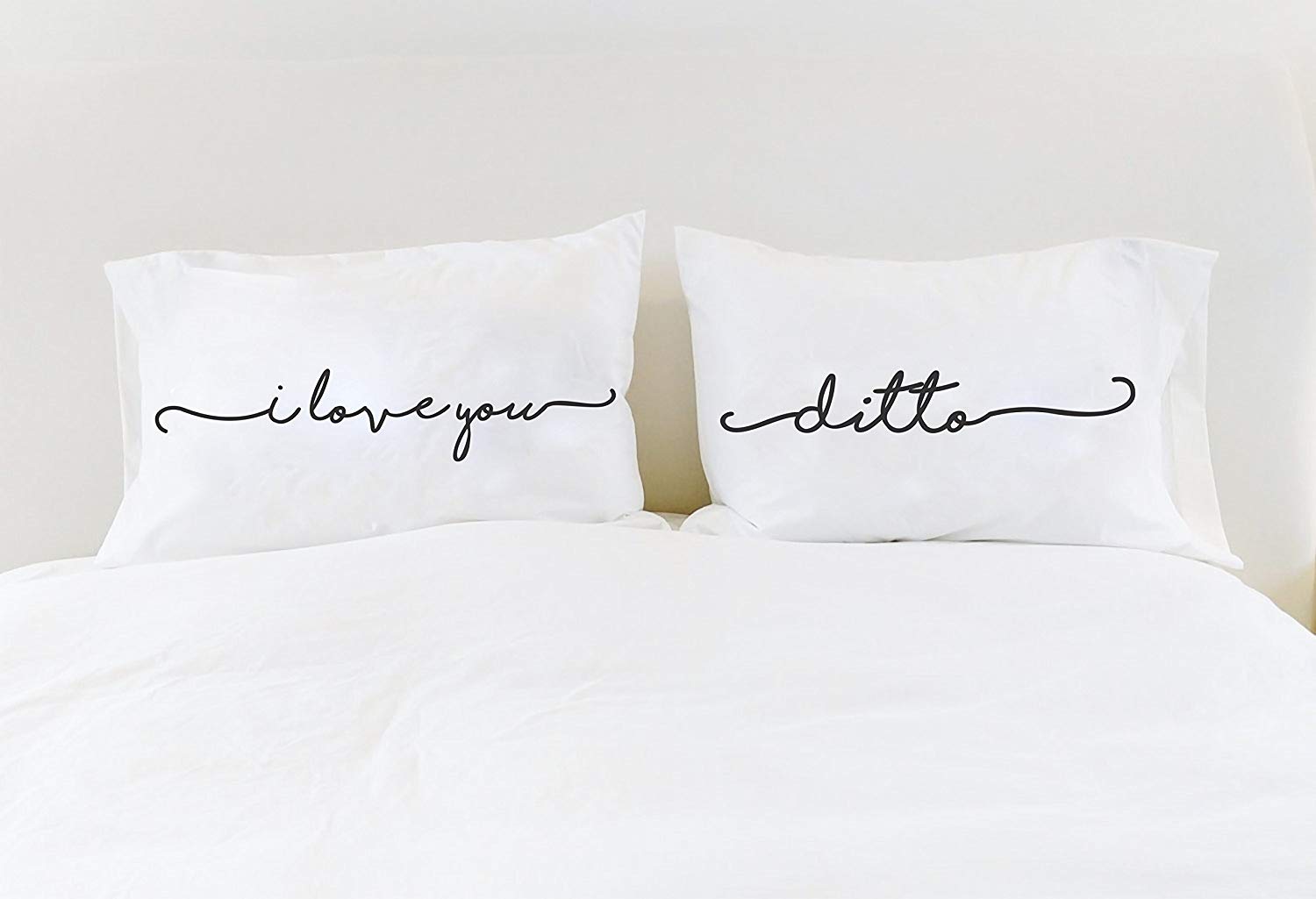 I Love You Ditto Couple Pillowcases