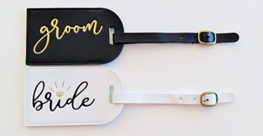 Bride and Groom Luggage Tags Mr and Mrs Luggage Tags