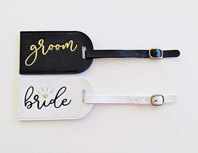 Bride and Groom Luggage Tags Mr and Mrs Luggage Tags