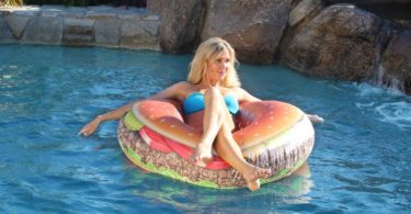 Tasty Cheese Burger Inflatable Float