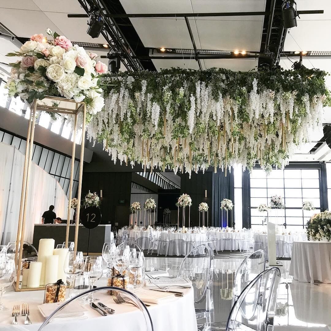 Luyue 3.18 Feet Artificial Silk Wisteria Vine Ratta Silk Hanging Flower Wedding Decor