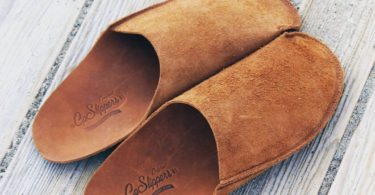 CP Slipper Tan Original One-piece Leather Slippers