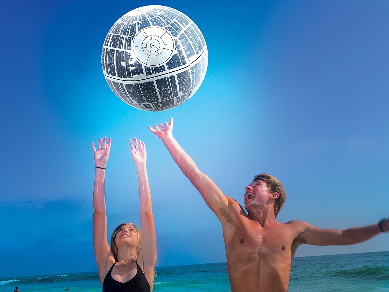 SwimWays Star Wars Death Star Light-up Beach Ball