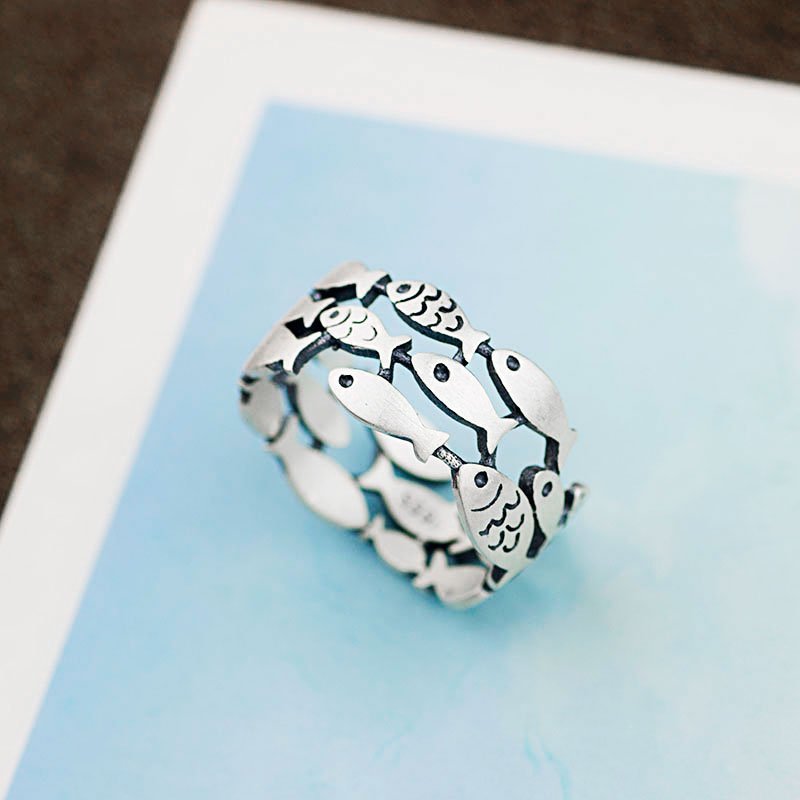 Silver Fish Ring