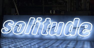 Solitude Neon Sign