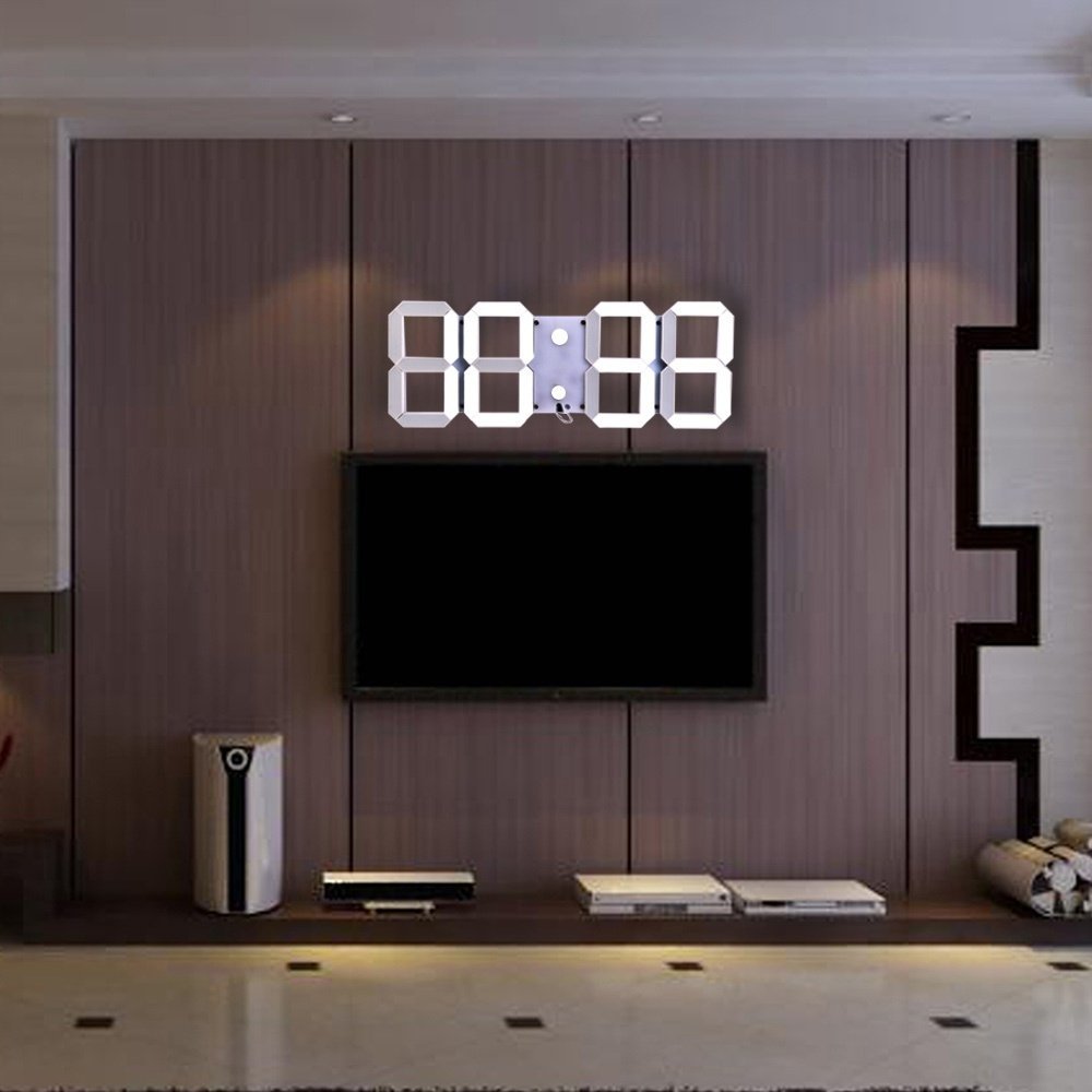 Remote Control LED Digital Wall Clock