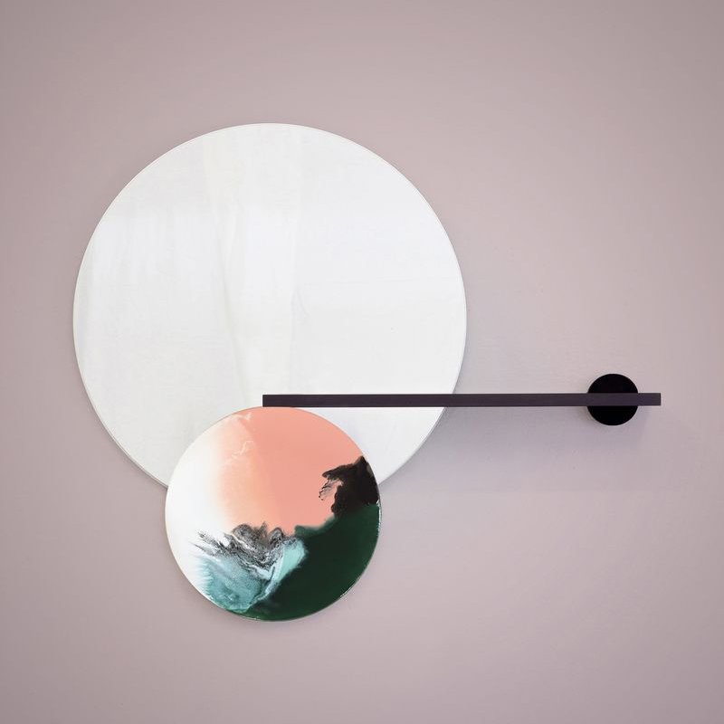 Balance-Mirror No. 08 with Shelf by Elisa Strozyk