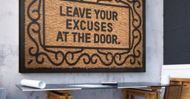 Leave Your Excuses At The Door Canvas Print