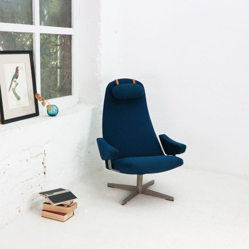 Mid-Century Contourette Roto Lounge Chair by Alf Svensson for Dux