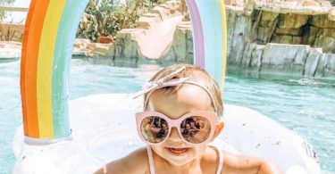 Glitter Rainbow Lil’ Pool Float