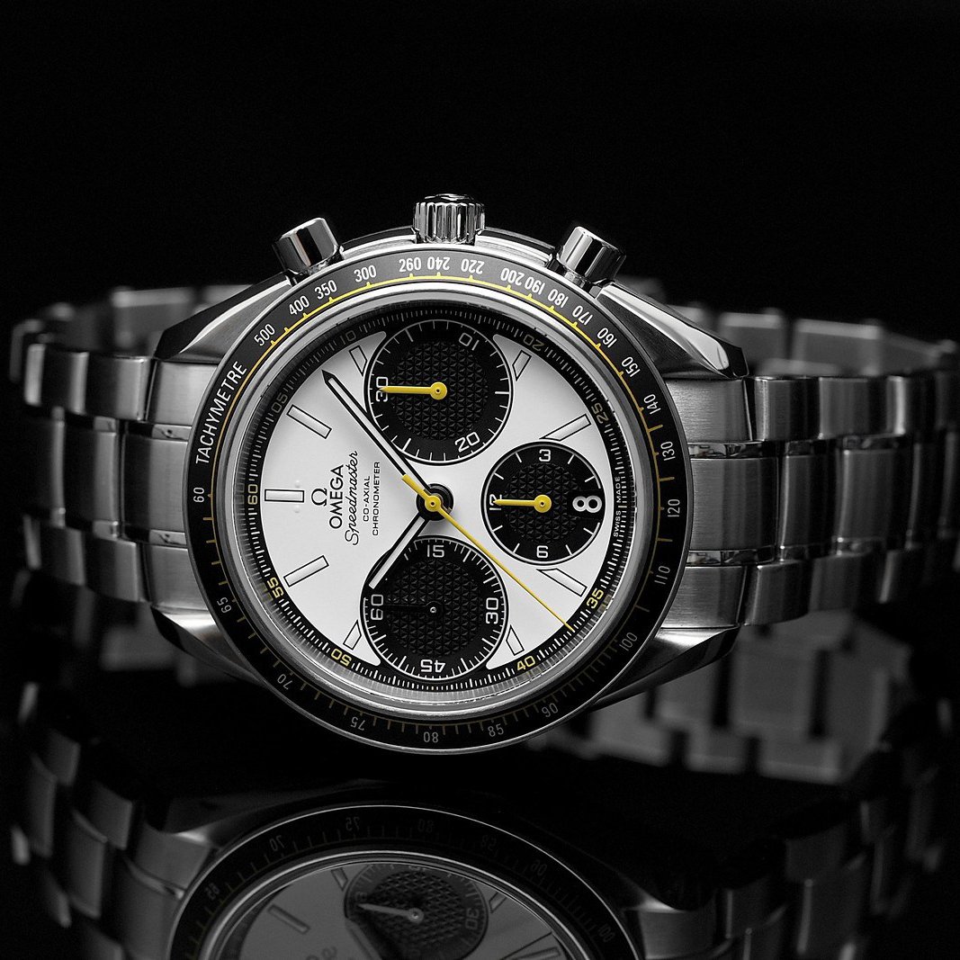 omega speedmaster chronograph white dial