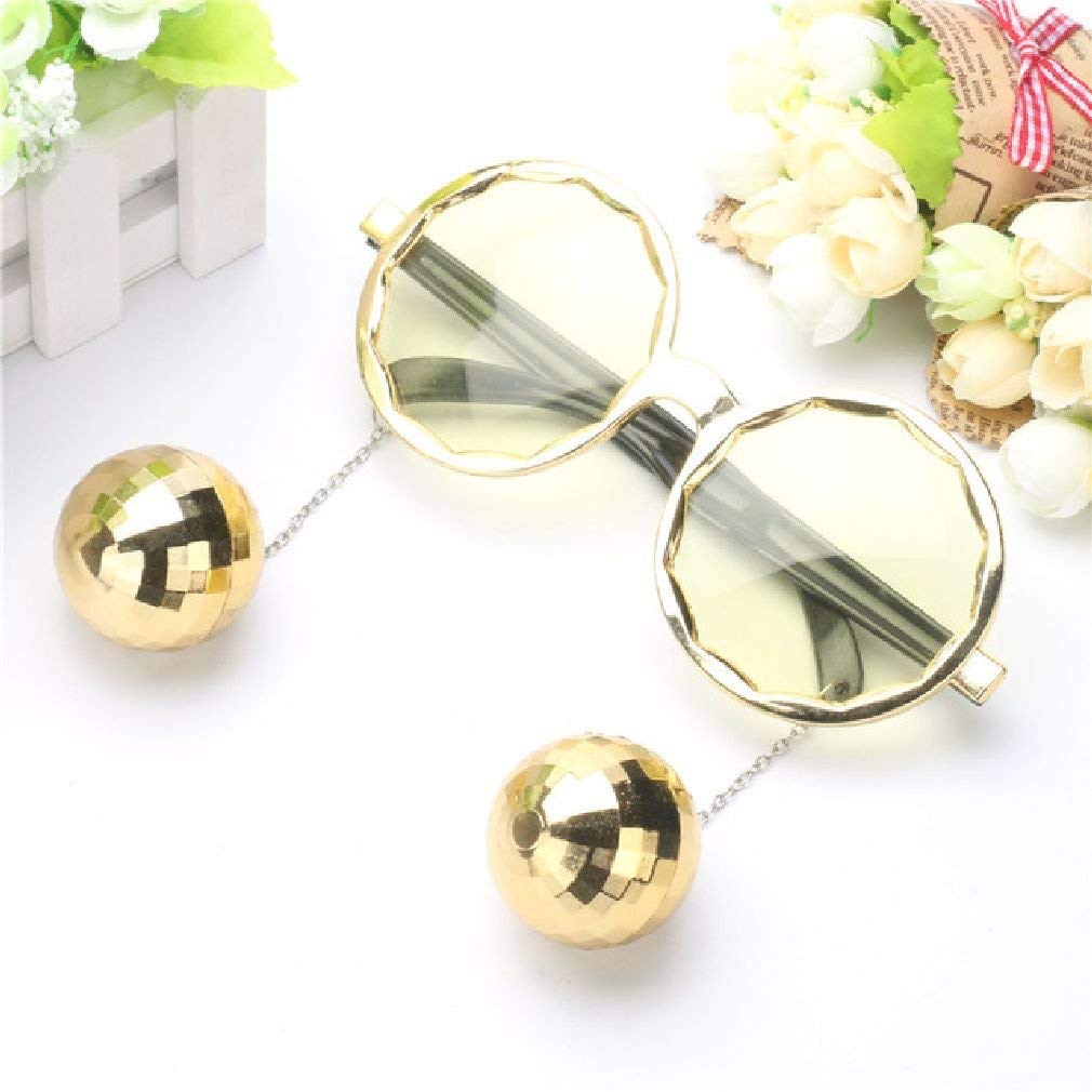 Shiny Hanging Disco Ball Glasses Costume Night Party Creative Sunglasses