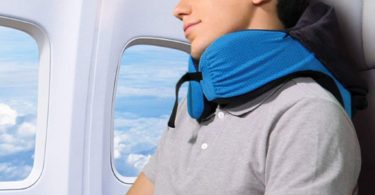 LANGRIA 6-in-1 Memory Foam Neck Support Travel Pillow