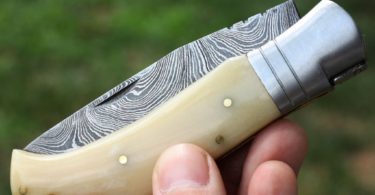 Blanche Handmade Damascus Pocket Knife